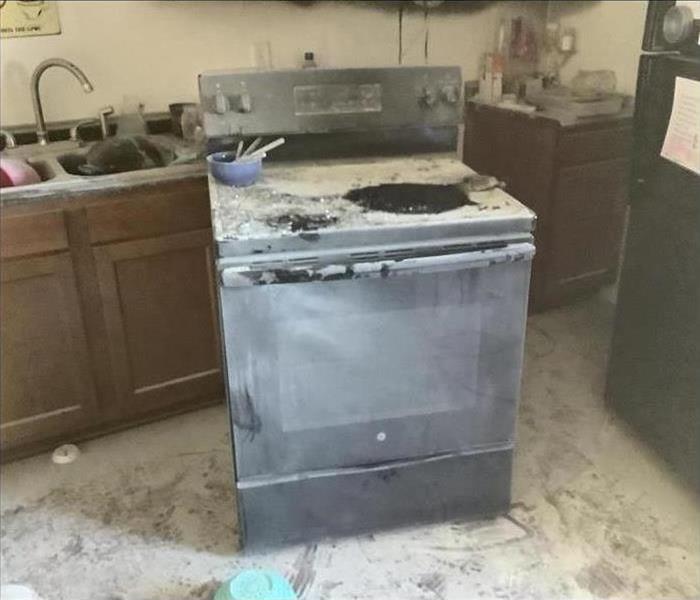 Burned stove